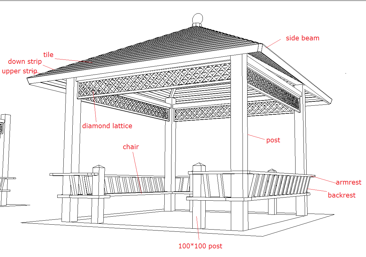 aluminum <a href=https://www.whalebuild.com/outdoor-sunshade-products.html target='_blank'>pergola</a> structure drawing