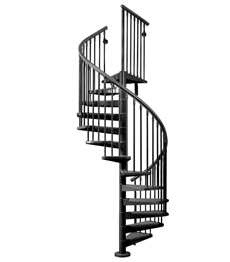 Outdoor cast iron carbon steel spiral staircase