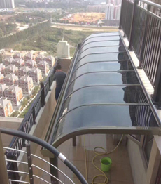 Durable modern design aluminium balcony canopy