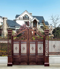 luxury aluminum courtyard gate door