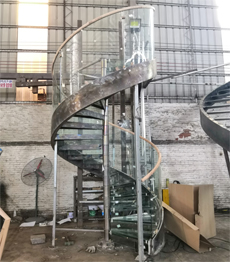 Modern Glass Staircase Spiral