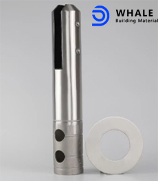 Architectural railing hardware core drill stainless steel round spigot