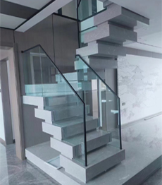 New Style Customize Marble Staircase in Steel Structure