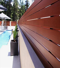 Aluminium profile decorative privacy slat fence panel