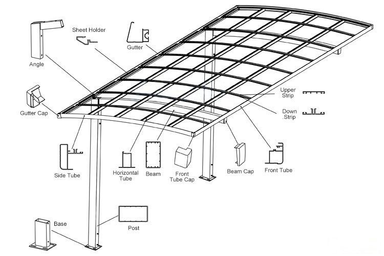carport structure drawing